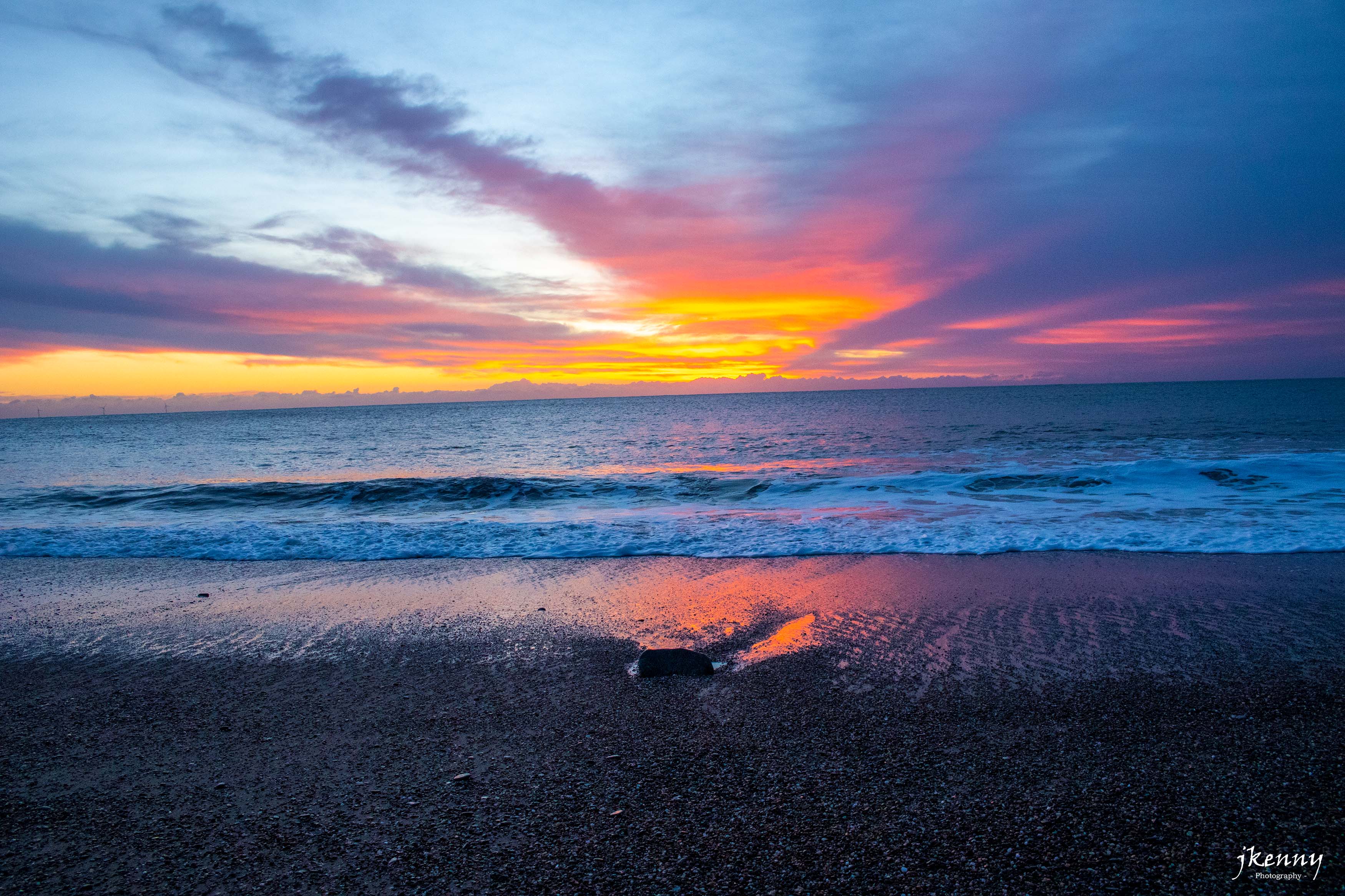 Sunrise from the beach.